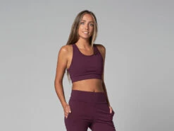 Brassiere De Yoga Glamour - Bio Prune Prune XS - 36 -CHIN MUDRA Soldes brassiere de yoga glamour bio 16352413076177cd5bda690