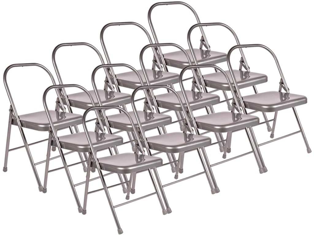 Chaise De Yoga Standard 2 Barres Grise Lot De 12 1 Chaise De Yoga Standard 2 Barres Grise Lot De 12