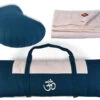 Coffret Tapis De Méditation Complet Bleu/Ecru Orion -CHIN MUDRA Soldes coffret tapis de meditation complet bleu ecru 1700827637656091f57d752