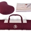 Coffret Tapis De Méditation Complet Prune/Ecru Orion -CHIN MUDRA Soldes coffret tapis de meditation complet prune ecru 170082256165607e215b0fc
