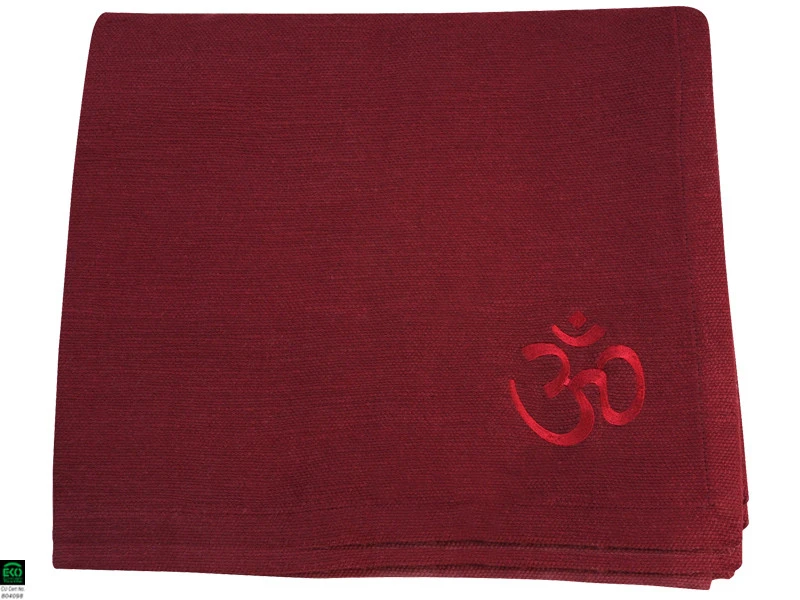 Couverture De Yoga 100% Coton Bio 150cm X 200cm Safran 4 Couverture De Yoga 100% Coton Bio 150cm X 200cm Safran – Image 4