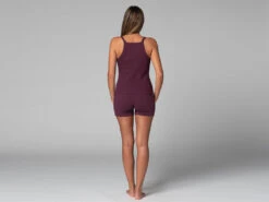 Débardeur Femme Côtelé Prune Prune XS - 36 -CHIN MUDRA Soldes debardeur femme cotele 16358423666180f93e30a50