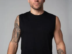 Débardeur Homme 100% Bio Noir Noir S - 38/40 -CHIN MUDRA Soldes debardeur homme 100 bio 1635348664617970b87541e