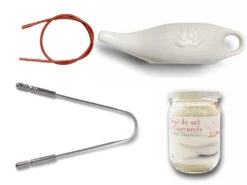 Kit Lota Jala Neti Complet Porcelaine Blanc 250 Ml