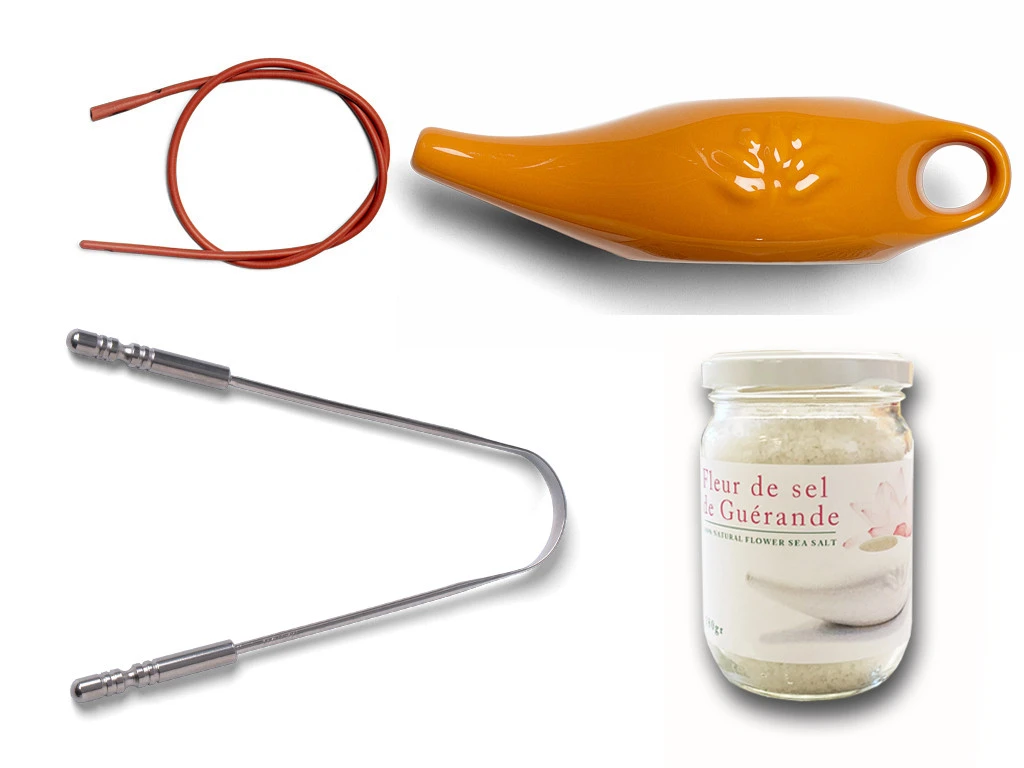 Kit Lota Jala Neti Complet Porcelaine Orange Safran 250 Ml 1 Kit Lota Jala Neti Complet Porcelaine Orange Safran 250 Ml