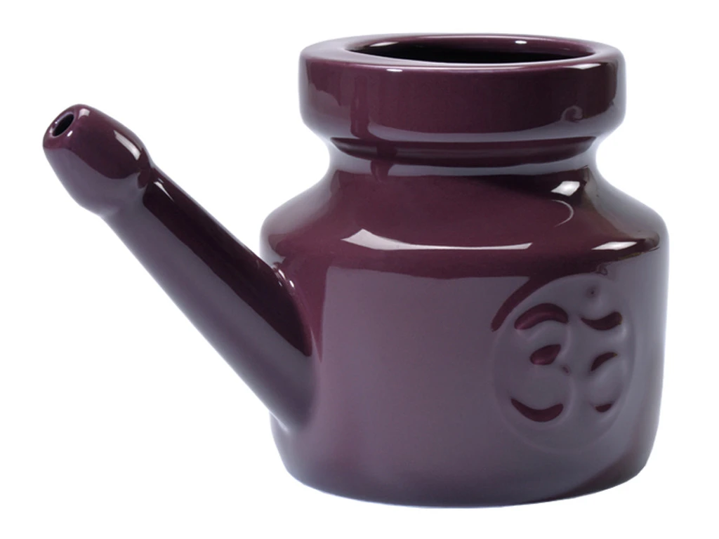 Kit Lota Jala Neti Complet Porcelaine Prune 400 Ml 3 Kit Lota Jala Neti Complet Porcelaine Prune 400 Ml – Image 3