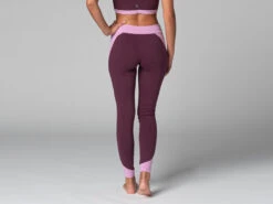 Legging De Yoga Bi-colore - Bio Prune Prune XS - 36 -CHIN MUDRA Soldes legging de yoga bi colore bio 163584961661811590e6c2c
