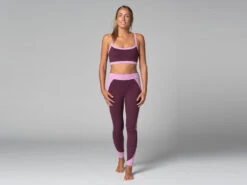 Legging De Yoga Bi-colore - Bio Prune Prune XS - 36 -CHIN MUDRA Soldes legging de yoga bi colore bio 1635849637618115a5e2352