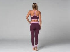 Legging De Yoga Bi-colore - Bio Prune Prune XS - 36 -CHIN MUDRA Soldes legging de yoga bi colore bio 1635849642618115aa688d6