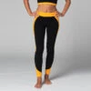 Legging De Yoga Bi-colore - Bio Noir Et Safran Noir XS - 36 -CHIN MUDRA Soldes legging de yoga bi colore bio 1635849665618115c158865