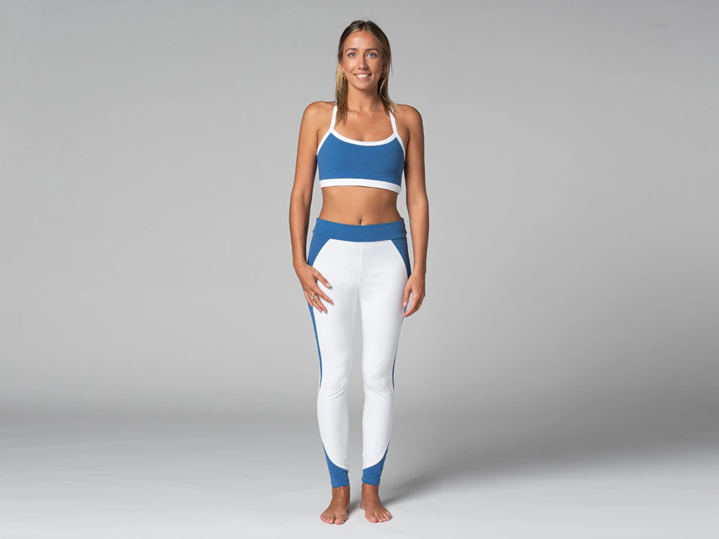 Legging De Yoga Bi-colore - Bio Blanc Blanc XS - 36 8 Legging De Yoga Bi-colore - Bio Blanc Blanc XS - 36 – Image 8