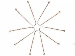 Lot De 10 Grattes Langue Ayurvedique 100% Cuivre