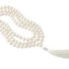 Mala 108 Perles Blanches Naturelles - 8mm -CHIN MUDRA Soldes mala 108 perles blanches naturelles 8mm 1535912795