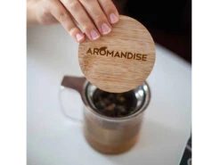 Mug En Verre Avec Filtre Et Couvercle 0,35L -CHIN MUDRA Soldes mug en verre avec filtre et couvercle 1670322092638f17ac951e7