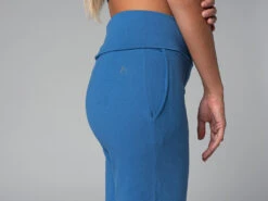Pantalon De Yoga Femme Confort - Bio Bleu Bleu XS - 36 -CHIN MUDRA Soldes pantalon de yoga femme confort bio 163584850461811138d6461