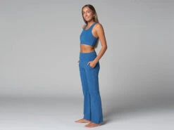 Pantalon De Yoga Femme Confort - Bio Bleu Bleu XS - 36 -CHIN MUDRA Soldes pantalon de yoga femme confort bio 16358485396181115bc7895