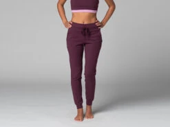 Pantalon De Yoga Femme Jogg - Bio Prune Prune XS - 36