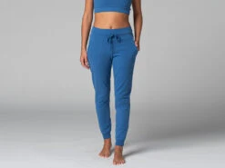 Pantalon De Yoga Femme Jogg - Bio Bleu Bleu XS - 36