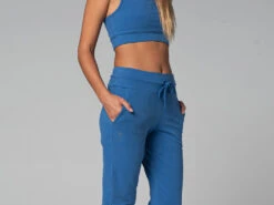 Pantalon De Yoga Femme Jogg - Bio Bleu Bleu XS - 36 -CHIN MUDRA Soldes pantalon de yoga femme jogg bio 163584801661810f50d6d92