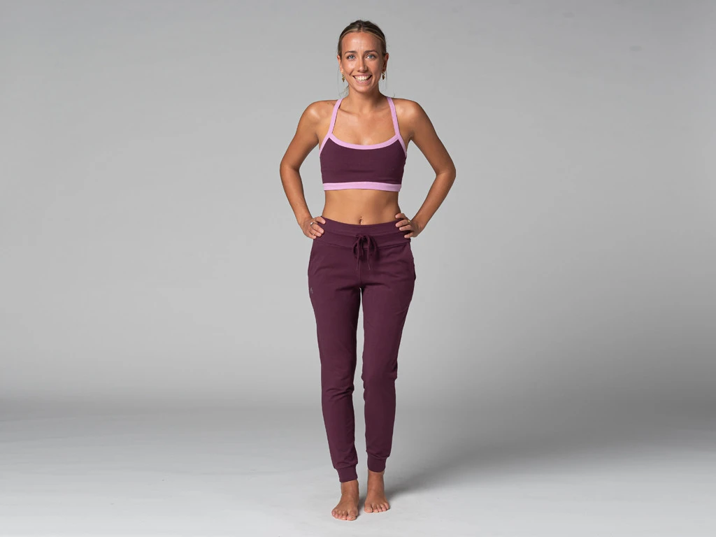 Pantalon De Yoga Femme Jogg - Bio Prune M - Presque Parfaits 5 Pantalon De Yoga Femme Jogg - Bio Prune M - Presque Parfaits – Image 5