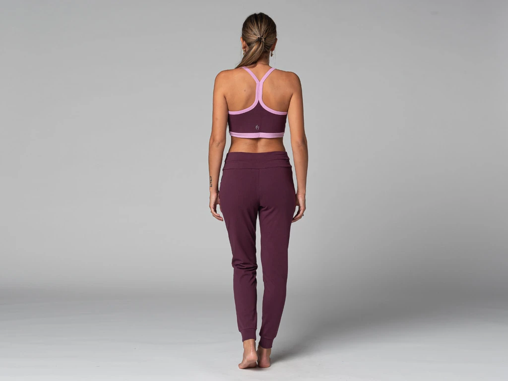 Pantalon De Yoga Femme Jogg - Bio Prune M - Presque Parfaits 7 Pantalon De Yoga Femme Jogg - Bio Prune M - Presque Parfaits – Image 7
