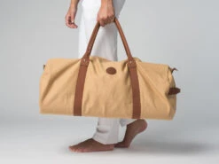 Sac à Tapis De Yoga Navy Bag - Coton Sable 70cm X 30 Cm -CHIN MUDRA Soldes sac a tapis de yoga navy bag coton sable 15718454235db0752f9d78b