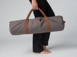 Sac à Tapis De Yoga Navy Bag - Coton Taupe 70cm X 20 Cm -CHIN MUDRA Soldes sac a tapis de yoga navy bag coton taupe 15718387535db05b214616a