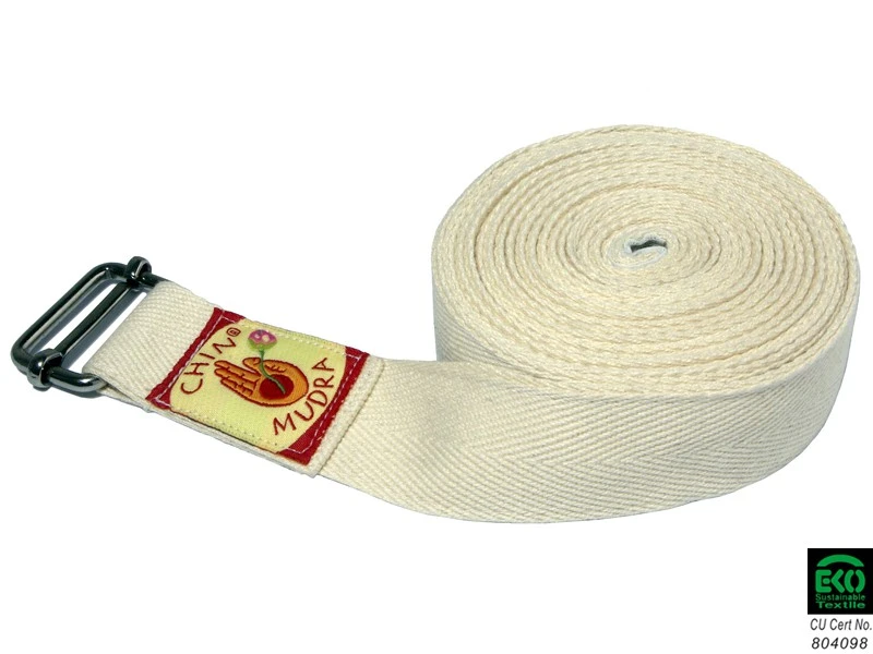 Sangle De Yoga Iyengar 100% Coton Bio 3cm X 300cm 1 Sangle De Yoga Iyengar 100% Coton Bio 3cm X 300cm