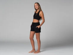 Short De Yoga Cool - Bio Noir Noir XS - 36 -CHIN MUDRA Soldes short de yoga cool bio 16358460296181078d27255