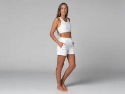 Short De Yoga Cool - Bio Blanc Blanc XS - 36 -CHIN MUDRA Soldes short de yoga cool bio 163584667561810a1396443