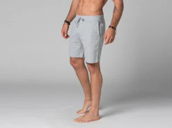 Short De Yoga Homme - Coton Bio Gris Gris S - 38/40 -CHIN MUDRA Soldes short de yoga homme coton bio 1635436190617ac69e43589
