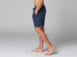 Short De Yoga Homme - Coton Bio Bleu Bleu S - 38/40 -CHIN MUDRA Soldes short de yoga homme coton bio 1635436634617ac85a059c2