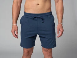 Short De Yoga Homme - Coton Bio Bleu Bleu S - 38/40 -CHIN MUDRA Soldes short de yoga homme coton bio 1635436639617ac85f3b17c