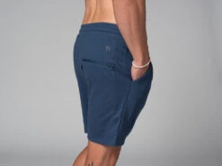 Short De Yoga Homme - Coton Bio Bleu Bleu S - 38/40 -CHIN MUDRA Soldes short de yoga homme coton bio 1635436662617ac876eef8d