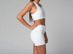 Short De Yoga Slim - Bio Blanc Blanc XS - 36 -CHIN MUDRA Soldes short de yoga slim bio 16358456956181063fc7f0f