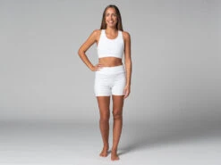 Short De Yoga Slim - Bio Blanc Blanc XS - 36 -CHIN MUDRA Soldes short de yoga slim bio 163584570561810649a0f2c