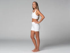 Short De Yoga Slim - Bio Blanc Blanc XS - 36 -CHIN MUDRA Soldes short de yoga slim bio 163584572961810661a361d