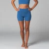 Short De Yoga Slim - Bio Bleu Bleu XS - 36 -CHIN MUDRA Soldes short de yoga slim bio 163584575261810678bd4ed