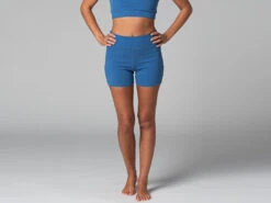 Short De Yoga Slim - Bio Bleu Bleu XS - 36