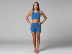 Short De Yoga Slim - Bio Bleu Bleu XS - 36 -CHIN MUDRA Soldes short de yoga slim bio 163584578061810694ea8fd