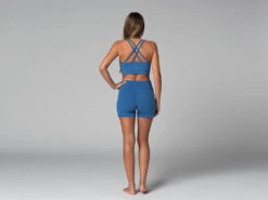 Short De Yoga Slim - Bio Bleu Bleu XS - 36 -CHIN MUDRA Soldes short de yoga slim bio 1635845793618106a19641e