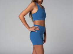 Short De Yoga Slim - Bio Bleu Bleu XS - 36 -CHIN MUDRA Soldes short de yoga slim bio 1635845806618106aeebd95