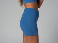 Short De Yoga Slim - Bio Bleu Bleu XS - 36 -CHIN MUDRA Soldes short de yoga slim bio 1635845811618106b3ab7f9
