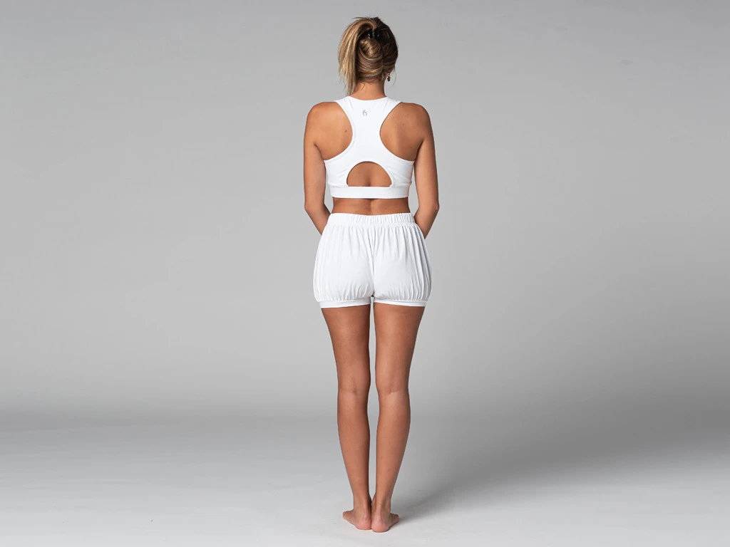 Short Femme Traditionnel Iyengar - Bio Blanc Blanc XS - 36 8 Short Femme Traditionnel Iyengar - Bio Blanc Blanc XS - 36 – Image 8