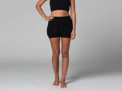 Short Femme Traditionnel Iyengar - Bio Noire Noir XS - 36