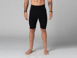 Short Homme Style Cycliste - Coton Bio Noir Noir S - 38/40