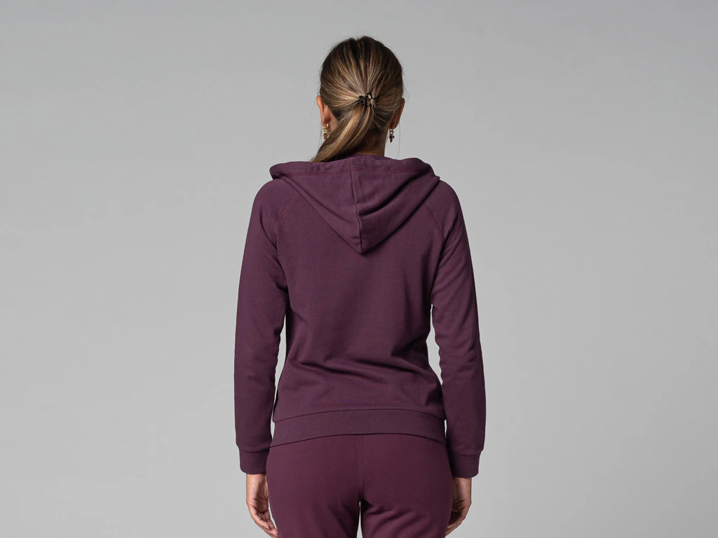 Sweat Capuche Femme - Bio Prune Prune XS - 36 5 Sweat Capuche Femme - Bio Prune Prune XS - 36 – Image 5