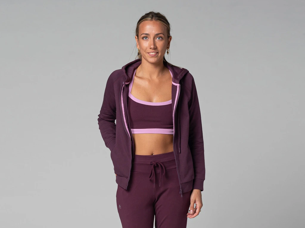 Sweat Capuche Femme - Bio Prune Prune XS - 36 9 Sweat Capuche Femme - Bio Prune Prune XS - 36 – Image 9
