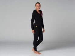 Sweat Capuche Femme - Bio Noir Noir XS - 36 -CHIN MUDRA Soldes sweat capuche femme bio 16358431606180fc58c99d9