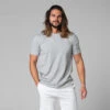 T-Shirt Tapan Manches Courtes 100% Bio Gris Gris S - 38/40 -CHIN MUDRA Soldes t shirt tapan manches courtes 100 bio 1635410314617a618ad84bf